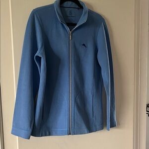 Tommy Bahama Light Blue Zip-Up Sweater